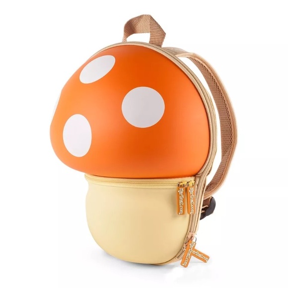 Orange mushroom backpack! Child novelty handbag - Picture 5 of 6